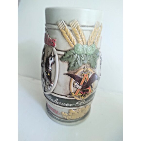 Two Budweiser Clydesdale Collectible Beer Steins Brazil & West Germany - Picture 10 of 16